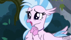 Size: 640x360 | Tagged: safe, imported from derpibooru, screencap, silverstream, hippogriff, school daze, season 8, spoiler:s08, animated, cute, diastreamies, female, flapping wings, flying, gif, grin, meme origin, open mouth, open smile, smiling, solo, stairs, that hippogriff sure does love stairs, wings