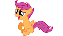 Size: 900x507 | Tagged: safe, artist:totalcrazyness101, imported from derpibooru, scootaloo, pegasus, pony, female, filly, foal, open mouth, simple background, solo, transparent background, vector