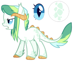 Size: 1589x1336 | Tagged: safe, artist:vintage-owll, imported from derpibooru, oc, oc only, oc:emerald shine, dracony, hybrid, base used, female, frown, interspecies offspring, mare, offspring, parent:rarity, parent:spike, parents:sparity, reference sheet, simple background, solo, transparent background
