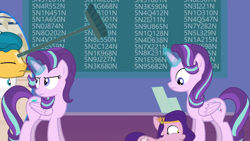 Size: 1432x808 | Tagged: safe, artist:forgalorga, imported from derpibooru, hitch trailblazer, pipp petals, starlight glimmer, zipp storm, alicorn, earth pony, pegasus, pony, alicornified, blaze (coat marking), broom, coat markings, duality, eyes closed, facial markings, female, g4, g5, g5 to g4, generation leap, headband, jewelry, magic, mare, multeity, new pony worlds, pipp is short, race swap, regalia, scrunchy face, self paradox, self ponidox, sneak, sneaking, sneaky, starlicorn, starlight cluster