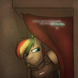 Size: 800x800 | Tagged: safe, artist:captainhoers, imported from derpibooru, oc, oc only, oc:rainbow code, pegasus, the sunjackers, cyberpunk, male, stallion