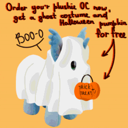 Size: 2000x2000 | Tagged: safe, artist:chillynachos, imported from derpibooru, oc, dragon, griffon, pony, animated, auction, auction open, blushing, clothes, commission, costume, craft, halloween, halloween costume, holiday, plushie, ych example, your character here