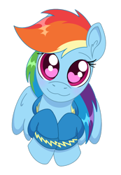 Size: 834x1205 | Tagged: safe, artist:dyonys, imported from derpibooru, rainbow dash, pegasus, pony, :3, blushing, clothes, cute, dashabetes, female, heart, heart eyes, hoodie, looking at you, mare, simple background, smiling, smiling at you, solo, transparent background, wingding eyes, wonderbolts