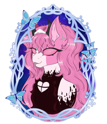 Size: 2500x2900 | Tagged: safe, artist:cresentmadness, imported from derpibooru, oc, oc only, oc:sarvente, demon, demon pony, pegasus, pony, :p, chest fluff, ear fluff, ear piercing, fluffy, food creature, friday night funkin', piercing, ponified, sarvente, simple background, solo, tongue out, transparent background