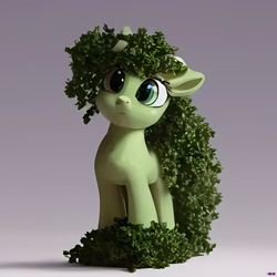 Size: 1024x1024 | Tagged: safe, imported from derpibooru, earth pony, original species, plant pony, pony, ai content, ai generated, generator:purplesmart.ai, generator:stable diffusion, plant, ponified, solo, statue