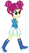 Size: 100x178 | Tagged: safe, artist:botchan-mlp, imported from derpibooru, majorette, sweeten sour, human, equestria girls, animated, simple background, solo, transparent background, walk cycle, walking