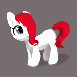 Size: 1024x1024 | Tagged: safe, imported from derpibooru, oc, oc:matches, pony, ai content, ai generated, cute, female, filly, foal, generator:purplesmart.ai, generator:stable diffusion, simple background, smiling, solo, tiny