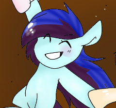 Size: 239x223 | Tagged: safe, artist:sirena-flitter, edit, imported from derpibooru, oc, oc only, oc:perry notes, pegasus, pony, cropped, eyes closed, female, mare, smiling