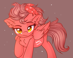 Size: 2500x2000 | Tagged: source needed, useless source url, safe, artist:chromatic-sheen, imported from derpibooru, oc, oc only, oc:fast fire, pegasus, pony, abstract background, bandana, body writing, chest fluff, ear fluff, female, folded wings, looking at you, mare, pegasus oc, pregnant, raised eyebrow, raised hoof, simple background, solo, wings