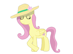 Size: 8000x6000 | Tagged: safe, artist:gilo, imported from derpibooru, fluttershy, pegasus, pony, hat, relaxed, simple background, solo, straw hat, transparent background