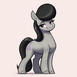 Size: 3004x3005 | Tagged: safe, artist:aquaticvibes, imported from derpibooru, octavia melody, earth pony, pony, cute, female, looking at you, mare, smiling, solo, tavibetes