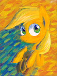 Size: 1668x2224 | Tagged: safe, artist:pitybug, imported from derpibooru, applejack, earth pony, pony, solo