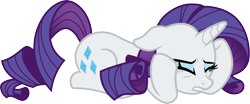 Size: 7246x3000 | Tagged: safe, artist:cloudy glow, imported from derpibooru, rarity, pony, unicorn, the beginning of the end, .ai available, crying, eyes closed, floppy ears, simple background, solo, transparent background, vector