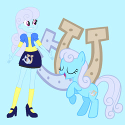 Size: 1280x1280 | Tagged: safe, artist:2nd-sandyalone, artist:media1997, artist:mlp-scribbles, imported from derpibooru, linky, shoeshine, earth pony, human, pony, equestria girls, equestria girls-ified, female, human ponidox, mare, self paradox, self ponidox