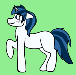 Size: 1224x1206 | Tagged: safe, artist:pillow, imported from derpibooru, oc, oc only, oc:ayze, pony, green background, simple background, solo