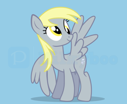 Size: 5500x4500 | Tagged: safe, artist:milkyboo898, imported from derpibooru, derpy hooves, pegasus, pony, blue background, simple background, solo