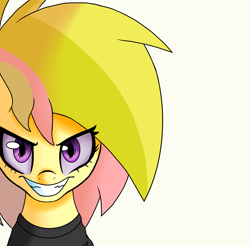 Size: 1896x1864 | Tagged: safe, artist:cuttooth80808, imported from derpibooru, part of a set, oc, oc only, oc:princess schizo, earth pony, pony, album, album cover, album parody, aphex twin, creepy, creepy smile, earth pony oc, idm, looking at you, music, parody, part of a series, richard d. james, schizo en diferentes albums/videos musicales, schizo on different albums/music videos, smiling, smiling at you, solo