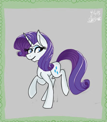Size: 841x950 | Tagged: safe, artist:peanutbuttersqaures, imported from derpibooru, rarity, pony, unicorn, 2015, female, mare, old art, solo