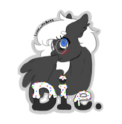 Size: 369x377 | Tagged: safe, artist:luna_mcboss, imported from derpibooru, oc, oc:double stuff, pegasus, pony, blue eyes, blushing, bust, colored, cute, feathered wings, female, flat colors, folded wings, glasses, gray coat, letter, looking up, outline, pegasus oc, pony oc, simple background, solo, transparent background, white mane, wings