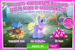 Size: 1548x1036 | Tagged: safe, imported from derpibooru, mr. hoofington, unicorn, rainbow roadtrip, advertisement, costs real money, english, gameloft, gem, male, my little pony: magic princess, official, sale, stallion