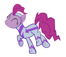 Size: 692x602 | Tagged: safe, artist:benpictures1, imported from derpibooru, fili-second, pinkie pie, earth pony, pony, power ponies (episode), ^^, cute, diapinkes, eyes closed, female, inkscape, mare, paralyzed, power ponies, raised hoof, raised leg, simple background, solo, transparent background, vector