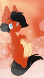 Size: 720x1280 | Tagged: safe, artist:missclaypony, imported from derpibooru, oc, oc only, earth pony, pony, abstract background, earth pony oc, solo, underhoof