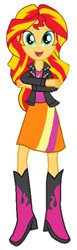 Size: 448x1460 | Tagged: safe, artist:princesscreation345, edit, edited screencap, imported from derpibooru, screencap, sunset shimmer, human, equestria girls, boots, clothes, high heel boots, jacket, not a vector, shirt, shoes, simple background, skirt, solo, white background