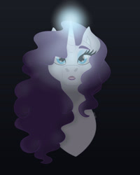 Size: 1280x1600 | Tagged: safe, artist:itstechtock, imported from derpibooru, rarity, pony, bust, magic, portrait, solo