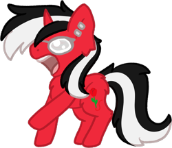 Size: 1143x986 | Tagged: safe, artist:michini, imported from derpibooru, oc, oc only, oc:rosalia, pony, unicorn, screaming, silly, simple background, transparent background