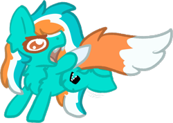 Size: 1161x828 | Tagged: safe, artist:michini, imported from derpibooru, oc, oc only, pegasus, screaming, silly, simple background, solo, transparent background