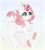 Size: 2000x2200 | Tagged: safe, artist:saltyvity, imported from derpibooru, oc, kirin, beads, brown hair, cloven hooves, confetti, cute, cute face, cute smile, ear fluff, fluffy, green eyes, happy, happy birthday, hat, horn, kirin oc, open mouth, party hat, simple background, solo, white body