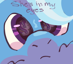 Size: 2928x2600 | Tagged: safe, artist:gay_smilesss, imported from derpibooru, starlight glimmer, trixie, pony, unicorn, big eyes, english, female, lesbian, shipping, simple, startrix, text