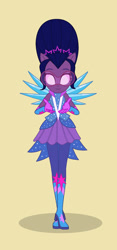 Size: 768x1636 | Tagged: safe, artist:dj-poltercat, imported from derpibooru, sci-twi, twilight sparkle, human, equestria girls, base used, chambrea, clothes swap, crossover, crystal guardian, luigi's mansion 3, simple background, solo