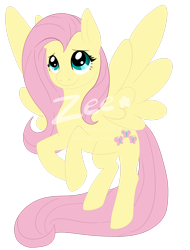 Size: 1280x1681 | Tagged: safe, artist:rosetinting, imported from derpibooru, fluttershy, pegasus, pony, female, lightly watermarked, looking up, mare, simple background, solo, spread wings, three quarter view, transparent background, watermark, wings