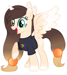 Size: 1280x1427 | Tagged: safe, alternate version, artist:cindystarlight, imported from derpibooru, oc, oc:cindy, alicorn, pony, base used, clothes, female, mare, shirt, simple background, solo, transparent background