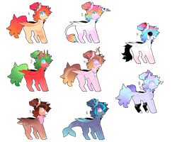 Size: 2500x2000 | Tagged: safe, artist:tookiut, imported from derpibooru, oc, oc only, original species, pegasus, pony, shark, shark pony, collaboration, horns, multicolored hair, pegasus oc, rainbow hair, simple background, smiling, transparent background, wings