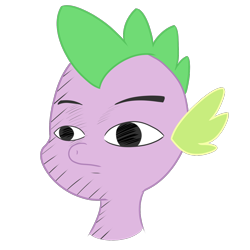 Size: 2000x2000 | Tagged: safe, artist:reinbou, imported from derpibooru, spike, dragon, meme face, png, simple background, solo, transparent background