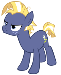 Size: 1050x1272 | Tagged: safe, artist:kyoshithebrony, imported from derpibooru, star tracker, earth pony, pony, angry, cute, frown, madorable, male, narrowed eyes, simple background, solo, stallion, trackerbetes, transparent background, vector