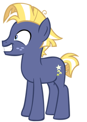 Size: 937x1303 | Tagged: safe, artist:kyoshithebrony, imported from derpibooru, star tracker, earth pony, pony, grin, male, pinpoint eyes, simple background, smiling, solo, stallion, transparent background, vector