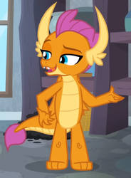 Size: 620x841 | Tagged: safe, imported from derpibooru, screencap, smolder, dragon, molt down, season 8, spoiler:s08, cropped, dragoness, female, solo