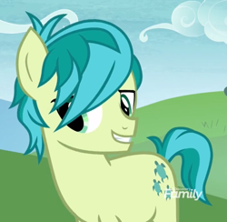 Size: 887x867 | Tagged: safe, imported from derpibooru, screencap, sandbar, earth pony, pony, non-compete clause, cropped, cute, hair over one eye, sandabetes, solo