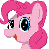 Size: 100x100 | Tagged: safe, artist:scootaloormayfly, imported from derpibooru, pinkie pie, earth pony, pony, animated, gif, heart, looking at you, one eye closed, picture for breezies, pixel art, simple background, solo, transparent background, wink, winking at you