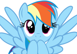 Size: 1024x718 | Tagged: safe, artist:viperbrony454, imported from derpibooru, rainbow dash, pegasus, pony, cute, dashabetes, female, mare, reaction image, simple background, solo, transparent background, vector