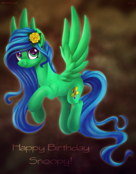 Size: 2512x3208 | Tagged: safe, artist:kimmyartmlp, imported from derpibooru, oc, oc only, pegasus, pony, female, flower, flower in hair, pegasus oc, solo