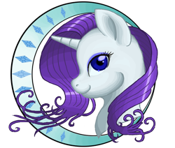 Size: 650x550 | Tagged: safe, artist:tsukuyomaru, imported from derpibooru, rarity, pony, unicorn, bust, female, portrait, profile, simple background, smiling, solo, transparent background