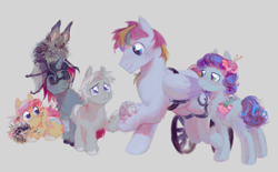 Size: 4977x3091 | Tagged: safe, artist:geonid, derpibooru exclusive, imported from derpibooru, oc, oc only, unnamed oc, bat, earth pony, insect, pegasus, pony, rat, unicorn, colt, female, filly, foal, male, stallion, vet