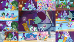 Size: 1974x1111 | Tagged: safe, edit, edited screencap, editor:quoterific, imported from derpibooru, screencap, hitch trailblazer, izzy moonbow, pipp petals, sunny starscout, earth pony, pegasus, pony, unicorn, spoiler:g5, spoiler:my little pony: tell your tale, spoiler:tyts01e18, spoiler:tyts01e20, spoiler:tyts01e23, spoiler:tyts01e26, spoiler:tyts01e27, all that jazz, alphabittle blossomforth, another pony's trash, autumn skies, beret, bongo beats, bracelet, clothes, dahlia, female, flare (g5), friendship bracelet, g5, hat, jazz hooves, jewelry, lemon gear, male, mare, minty skylark, music notes, musical instrument, my little pony: tell your tale, on your cutie marks, one trick pony (episode), onyx, pegasus royal guard, plum library, posey bloom, puphunt, royal guard, rufus, saxophone, scarf, stallion, sugarpuff lilac, sunny styles, unnamed character, unnamed pony, windy (g5), zoom zephyrwing