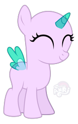 Size: 1767x2800 | Tagged: safe, artist:emperor-anri, imported from derpibooru, oc, oc only, alicorn, pony, alicorn oc, base, eyelashes, eyes closed, female, filly, foal, horn, simple background, smiling, solo, transparent background, wings