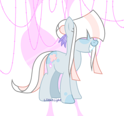 Size: 1372x1277 | Tagged: safe, artist:lilith1light, imported from derpibooru, oc, oc only, earth pony, pony, abstract background, earth pony oc, female, grin, mare, signature, smiling, solo