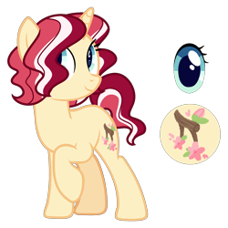 Size: 1700x1700 | Tagged: safe, artist:vintage-owll, imported from derpibooru, oc, oc:cherry note, pony, unicorn, female, mare, offspring, parent:flam, parent:lotus bloom, simple background, solo, transparent background